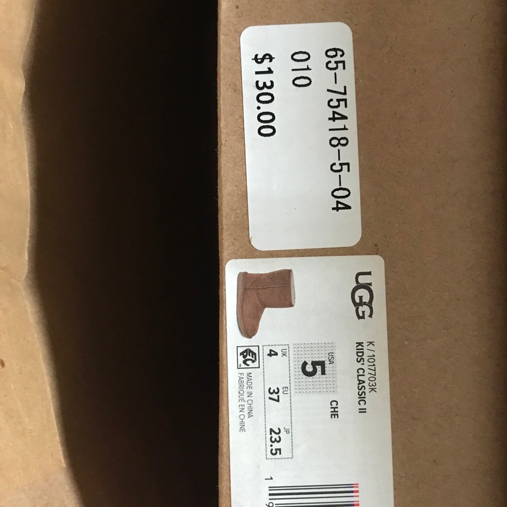 Brand New In Box Never Tried On Ugg Boots. Size 5 Youth Chestnut Color
